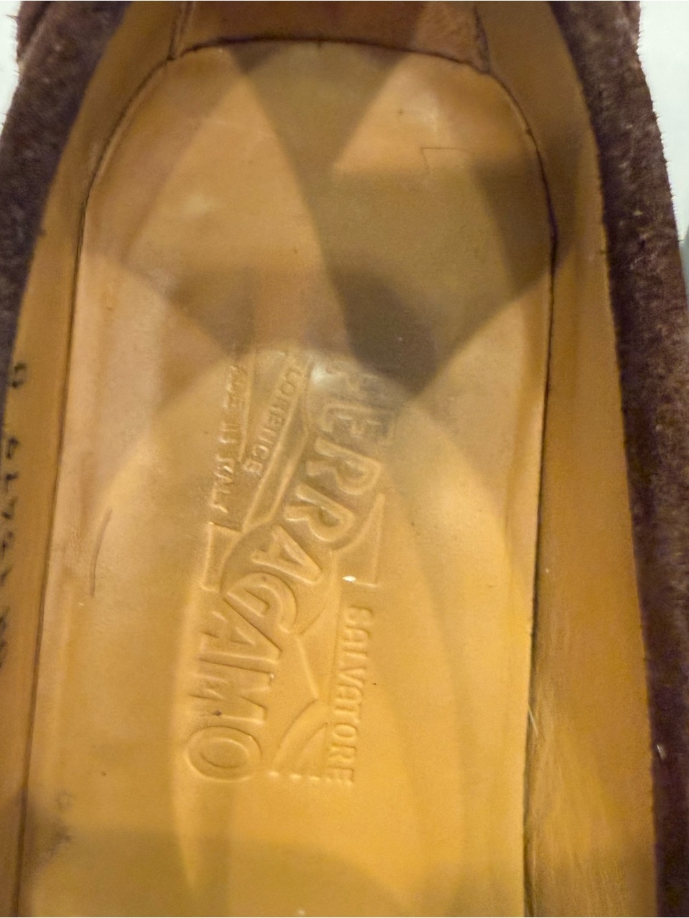 Ferragamo Men’s Brown Suede Gancini Bit Loafers Sz Mens 7 Wms 8.5 EUC - Picture 5 of 16